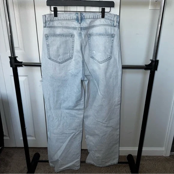Altar'd State Light Blue Distressed Straight-Leg Jeans - Picture 3 of 3